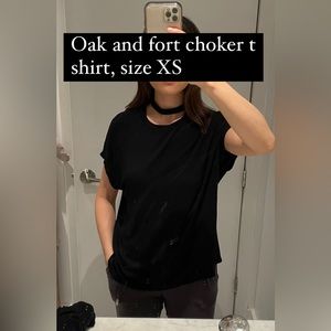 Oak + Fort knit choker t shirt